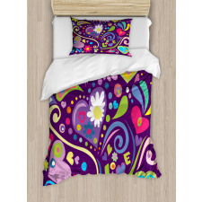 Sixties Inspired Love Duvet Cover Set