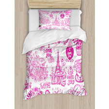 Hugging Touching Singing Duvet Cover Set