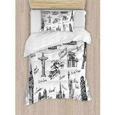 Landmarks of the World Duvet Cover Set