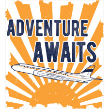 Airplane Sun Journey Duvet Cover Set