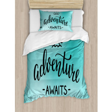 Blue Abstract Duvet Cover Set