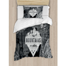 Mountains are Calling Duvet Cover Set