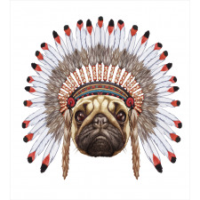 Native Style Bonnet Dog Duvet Cover Set