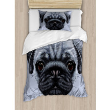 Young Puppy Giant Eyes Duvet Cover Set