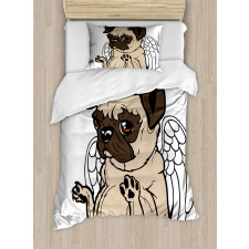 Puppy Angel Wings Hare Duvet Cover Set