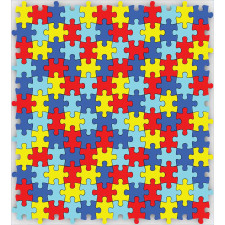Colorful Puzzle Pieces Duvet Cover Set