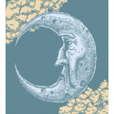 Vintage Crescent Moon Duvet Cover Set
