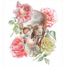 Tender Bloom Skull Duvet Cover Set