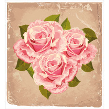 Pink Bouquet of Flowers Duvet Cover Set