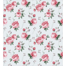 Pink Blossom English Flora Duvet Cover Set