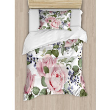 Flourishing Pink Flora Duvet Cover Set