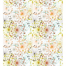 Lines with Vibrant Dot Duvet Cover Set