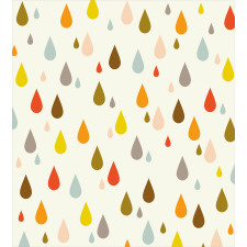 Retro Water Drops Rain Duvet Cover Set