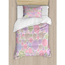 Geometric Polka Dots Duvet Cover Set