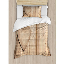 Rustic Heart Duvet Cover Set