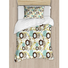 Abstract Ornate Flower Duvet Cover Set