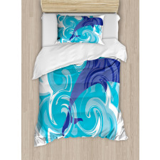 Waves Aqua Life Nature Duvet Cover Set