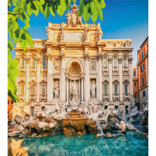 Fountain Di Trevi Tourist Duvet Cover Set