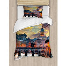 View of Vatican Rome Duvet Cover Set