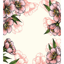 Botanical Spring Flowers Duvet Cover Set