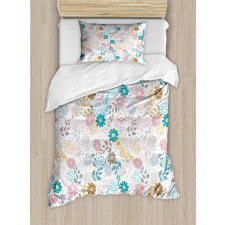 Pastel Daisies Duvet Cover Set