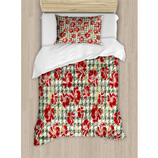 Scottish Houndstooth Duvet Cover Set