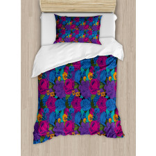 Vintage Lush Bouquet Duvet Cover Set