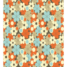 Retro Simple Flowers Duvet Cover Set