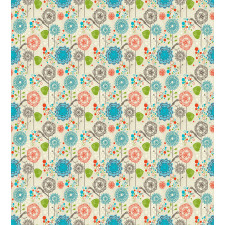 Retro Doodle Cheerful Duvet Cover Set