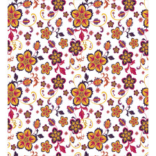 Blooming Flower Pattern Duvet Cover Set
