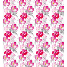 Watercolor Poppy Romance Duvet Cover Set