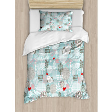 Valentines Birds Duvet Cover Set