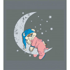 Baby Sleeping on the Moon Duvet Cover Set