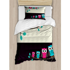 Family of Owls Duvet Cover Set