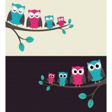 Family of Owls Duvet Cover Set