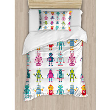 Cartoon Robot Duvet Cover Set