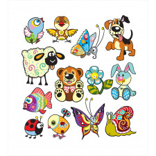 Childhood Theme Animals Duvet Cover Set