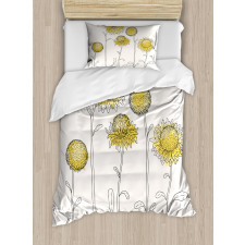 Hand Drawn Botany Duvet Cover Set