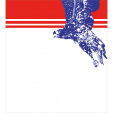 American Flag Colors Bird Duvet Cover Set