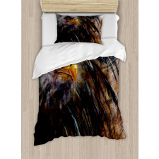 Angry Bird Black Feathers Duvet Cover Set