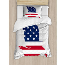 Stars Stripes USA Duvet Cover Set