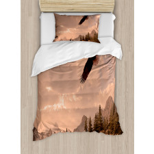 Nature Rocky Mountains Duvet Cover Set