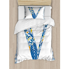 Capital Font Framework Duvet Cover Set