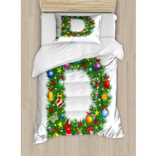 Happy Christmas Pine Duvet Cover Set