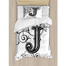 Noble Royal Initials J Duvet Cover Set