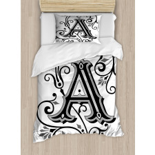 Abstract First Letter Duvet Cover Set