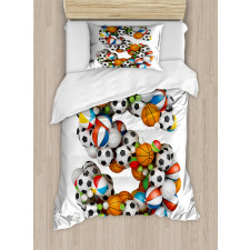 Boys Kids Fun Initials Duvet Cover Set