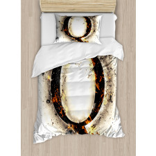 Words on Fire Theme Duvet Cover Set