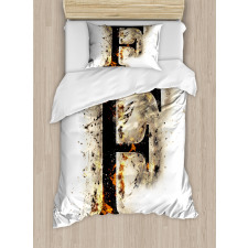 Aflame F Latin Duvet Cover Set