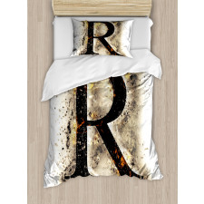 Gothic Baroque Writing Duvet Cover Set